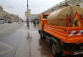 В Петербурге потратили первые тысячи кубов воды на помывку дорог
